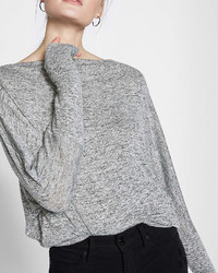 Express Marled Off The Shoulder Relaxed Tee