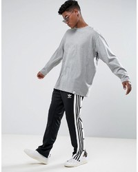 adidas Originals Xbyo Ls Crew T Shirt In Gray Bq3055