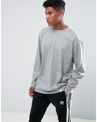 adidas Originals Xbyo Ls Crew T Shirt In Gray Bq3055