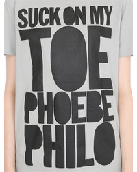 House of Holland Phoebe Philo Cotton Jersey T Shirt