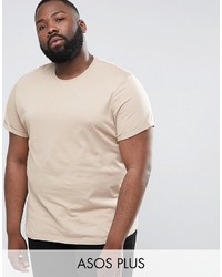 Asos Plus T Shirt With Roll Sleeve