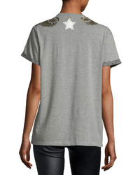 RED Valentino Redvalentino Cotton T Shirt W Lam Wing Detail