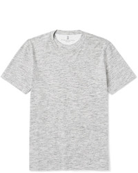 Brunello Cucinelli Slim Fit Mlange Cotton Jersey T Shirt