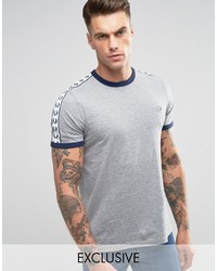 Fred Perry Sports Authentic T Shirt In Gray