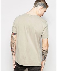 Asos T Shirt With Raw Edges And Exposed Seams