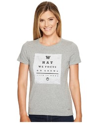 Life is Good What We Focus On Crusher Tee T Shirt