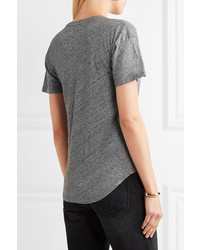 Madewell Whisper Slub Cotton Jersey T Shirt Gray
