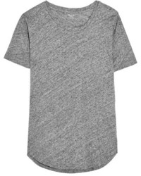 Madewell Whisper Slub Cotton Jersey T Shirt Gray