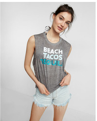 Express Beach Tacos Tequila Abbreviated Tank