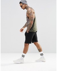 Asos Brand Tank With Contrast Back And Pocket In Extreme Racer Back