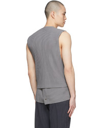 Homme Plissé Issey Miyake Grey Monthly Color February Vest