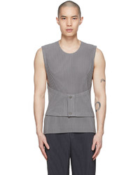 Homme Plissé Issey Miyake Grey Monthly Color February Vest