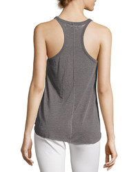 Chaser Love And Lucky Racerback Tank Gray