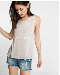 Express Maid Of Honor List Crew Neck Muscle Tank