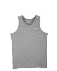 Nike Left Chest Swoosh Tank Dark Grey Heatherblack