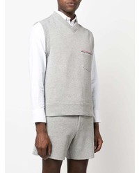 Thom Browne Rwb Stripe Cotton Vest