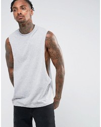 Asos Sleeveless T Shirt With Extreme Dropped Armhole