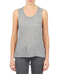 AG Jeans The Hi Low Tank Heather Grey