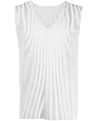 Homme Plissé Issey Miyake V Neck Pleated Tank Top
