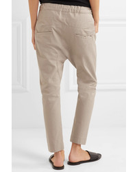 Bassike Cotton Drill Tapered Pants Taupe