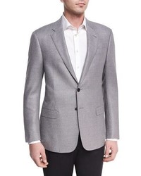 Grey Textured Blazer