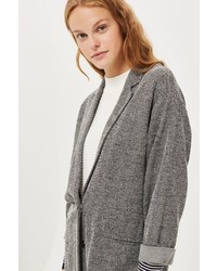 Topshop Textured Jersey Coat