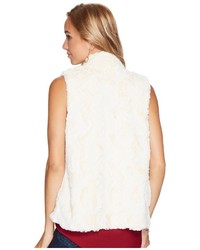 BB Dakota Jack By Cheerio Swirly Textured Soft Faux Fur Vest Vest
