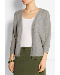 Vanessa Bruno Cebe Open Knit Wool And Cashmere Blend Cardigan