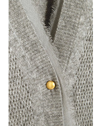 Vanessa Bruno Cebe Open Knit Wool And Cashmere Blend Cardigan