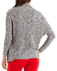 Charlotte Russe Marled Open Front Cardigan Sweater
