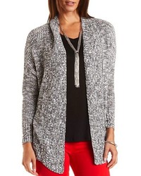 Charlotte Russe Marled Open Front Cardigan Sweater