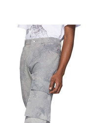 Misbhv Grey Tie Dye The Washed Out Cargo Pants