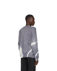 Off-White Grey And Tie Dye Sweater