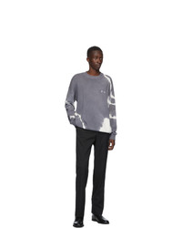 Off-White Grey And Tie Dye Sweater