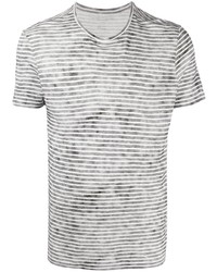 Majestic Filatures Faded Effect Striped T Shirt