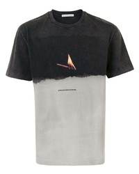 Alexander Wang Match Graphic Print Cotton T Shirt
