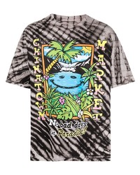 MA®KET Paradise Slogan Print Tie Dye T Shirt