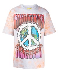 Chinatown Market Peace On Earth Tie Dye Print T Shirt