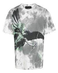 John Richmond Tie Dye Graphic Print T Shirt