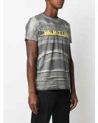 Helmut Lang Tie Dye Logo Print T Shirt