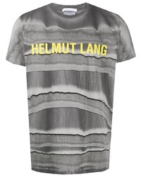 Helmut Lang Tie Dye Logo Print T Shirt