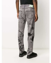 Off-White Tie Dye Straight Leg Jeans