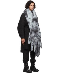 Chen Peng Black White Down Lovers Cuddle Scarf