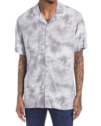 BP. Acid Wash Short Sleeve Button Up Shirt