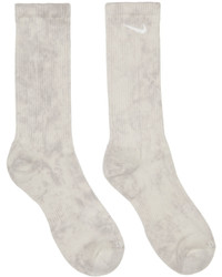 Grey Tie-Dye Socks