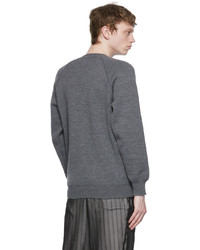 Comme des Garcons Homme Deux Grey Lochaven Of Scotland Edition V Neck Sweater