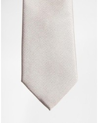 Asos Brand Slim Tie In Pale Gray