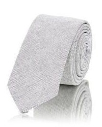 Thom Browne Oxford Cloth Necktie Grey