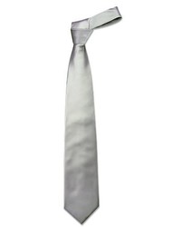 Forzieri Solid Light Grey Extra Long Tie