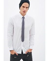 Forever 21 Solid Woven Skinny Tie